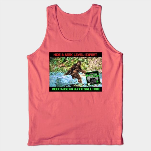 Bigfoot Hide & Seek Expert Tank Top by Paradelphia